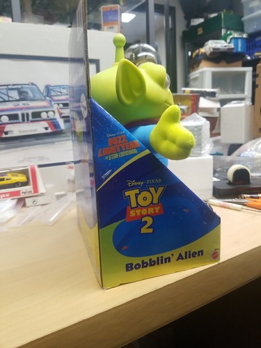TOY STORY 2 Mattel 2000 Talking BOBBLIN' ALIEN - Foto 8 di 14
