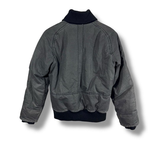 Giacca stile bomber grigio Y2K 2010 Diesel look a strati - Foto 13 di 16