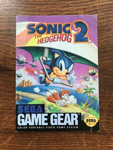 Sonic the Hedgehog 2 II Sega Game Gear Instruction Manual Only - Picture 3 of 10
