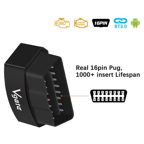Vgate iCar3 ELM327 Wifi For Android/IOS ODB2 Car Diagnostic Scanner Bluetooth - Picture 4 of 10