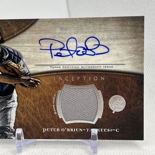 2014 Bowman Inception Auto Relics Peter O'Brien #AR-POB Auto - Picture 3 of 6
