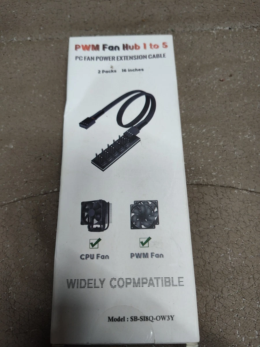 YACSEJAO Cavo Splitter Per Ventola PWM A 4 Pin Con Maniche