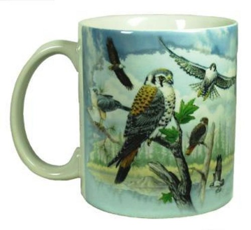 Raptors of North America 11 OZ. Ceramic Coffee Mug or Tea Cup
