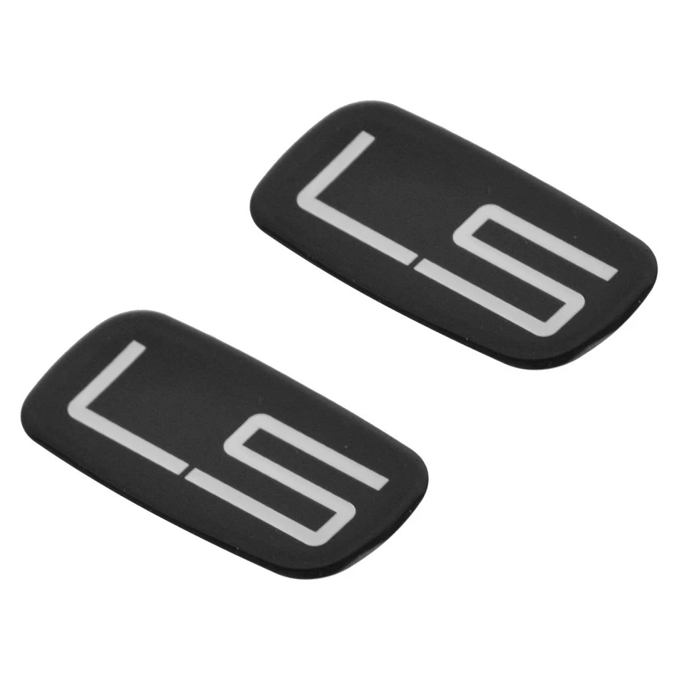 Оригинальная черная табличка с эмблемой LS с серебряными буквами пара комплект для пикапа внедорожника Chevy - Изображение 3 из 4