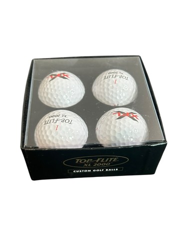 XFL Xtreme Football League Golf Balls 4 Pack Top Flite XL 2000 White Brand New - Picture 3 of 3