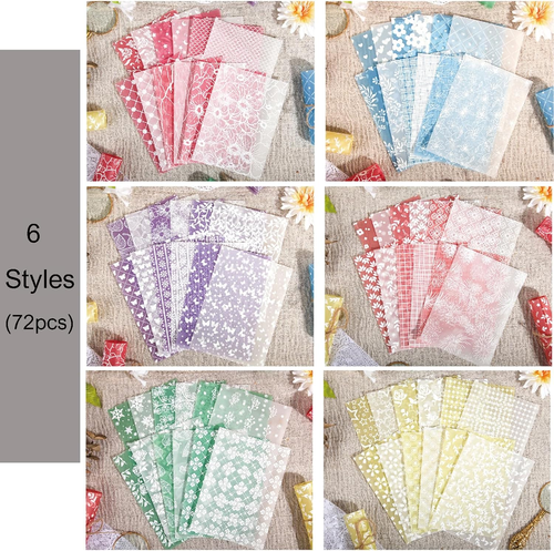 72 Sheets Textured Scrapbook Paper, 6 Packs Scrapbook Supplies Assorted for Scra - Picture 2 of 5