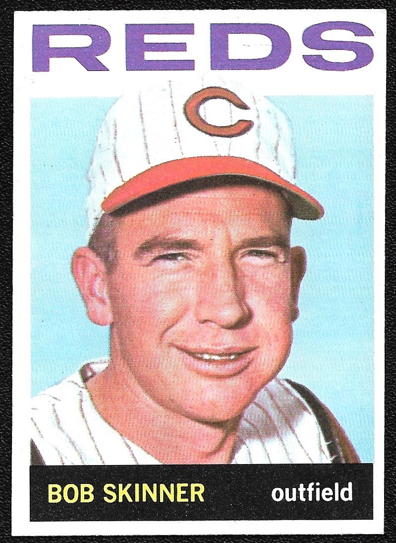 1964 TOPPS BASEBALL #377 BOB SKINNER REDS (EX/NM+)