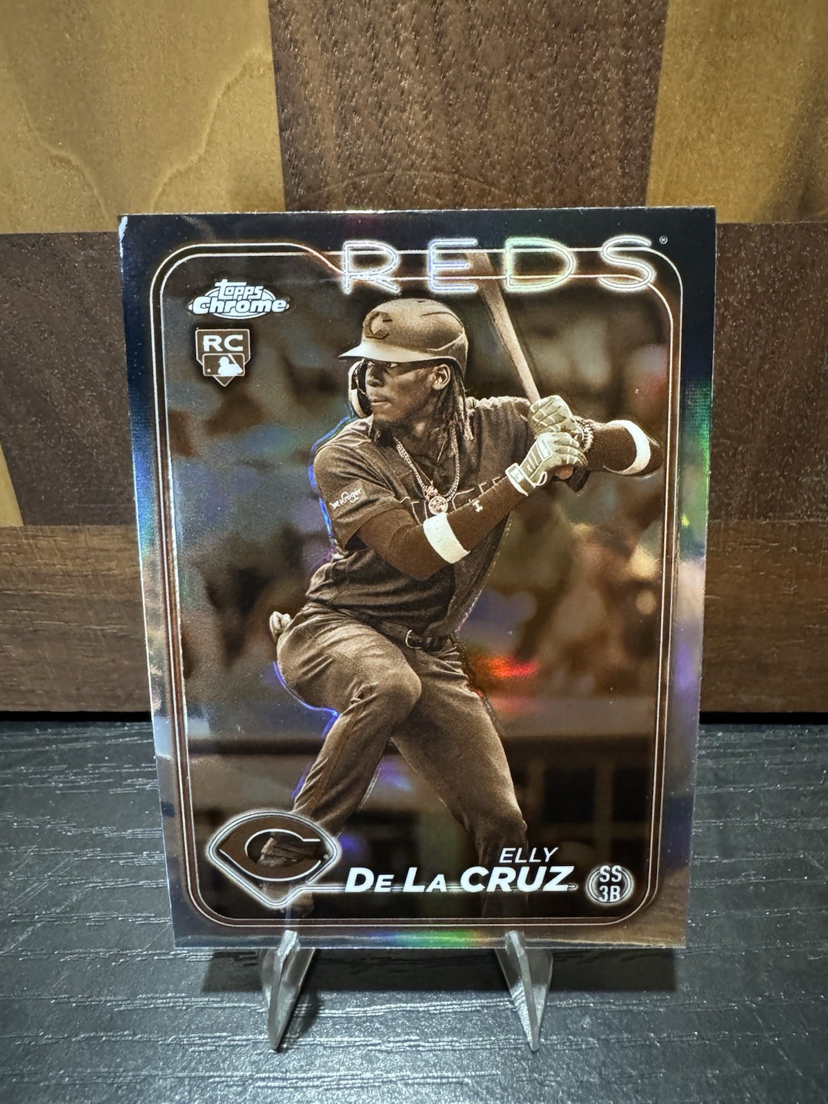 2024 Topps Chrome - Elly De La Cruz #44 Sepia Refractor (RC)