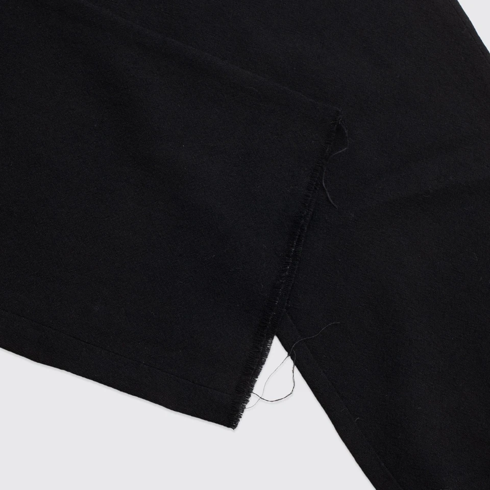 Pantalón Damir Doma Talla EU48 Hombre Negro Lana Plisado Cordón con Bolsillos con Cremallera Foto 2 de 4