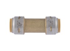 Check Valve, 3/4 in, Push-Fit, 200 psi Pressure, Brass Body