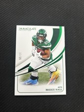 2024 Panini Immaculate Breece Hall Cleats Emerald /35 Jets
