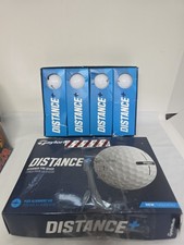 TaylorMade Distance+ Golf Balls Pack of 12 White New