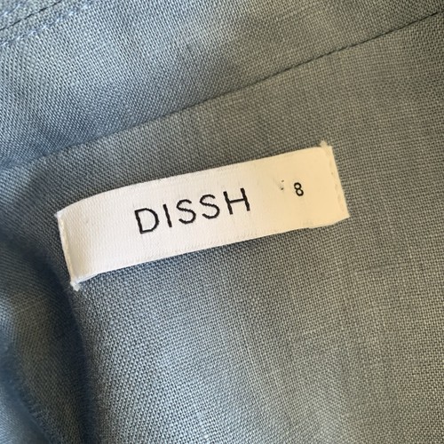 Dissh Oversized Blue Linen Blazer Size AU8 Lined - Picture 6 of 7