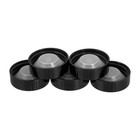 5Pcs Black Plastic Screw Caps 38mm Diameter for Glass Beer Bottles