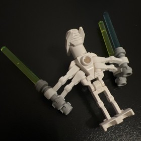 Lego Star Wars General Grievous Minifigure (7255, 7656) w/ Lightsabers, sw0134a