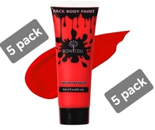 Bowitzki 5 Pk Cream Face Paint Set Cream Makeup 60ml Water Based Face Painting 