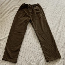 Zara Boys Plaid elastic with button Waist Dress Pants Size 8