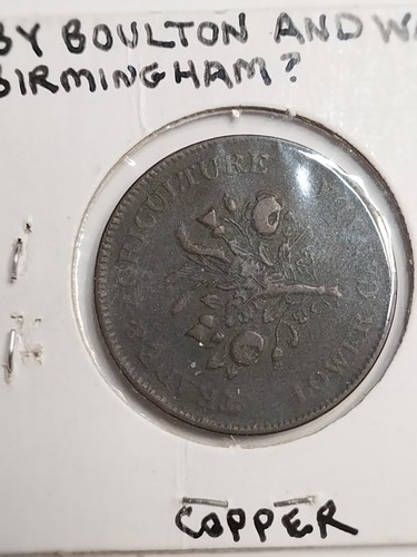 1835 Colonial Canada 1/2 penny token LC-2A5 BR-713 short stem - Bild 4 von 4
