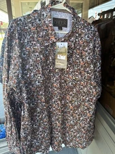 Lot Of 12 “Madison Creek Outfitters” Bisley Western Shirt Deer Print Brown XL