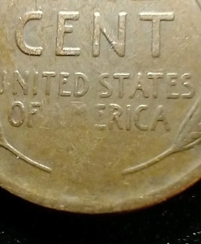 1919 S Lincoln Wheat Cent Struck Thru Grease Partially Missing Letters - Picture 4 of 4