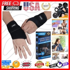 Unisex Adjustable Wrist Brace - 2 Pack for Active Lifestyle & Pain Support