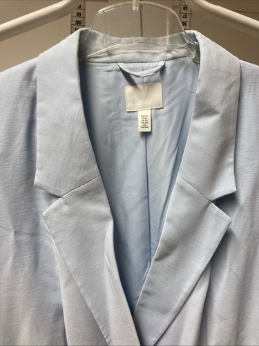H&M Blazer Viskose hellblau Größe XL - Bild 2 von 3