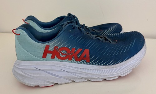 Hoka One One Rincon 3 Herren Gr. 14EE Echt Türkis Eierschalenblau Laufschuhe Sehr guter Zustand