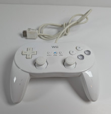 White Nintendo Wii Classic Video Game Controller RVL-005 - Tested, Works