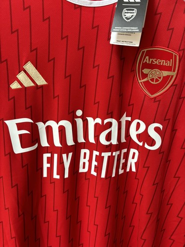 Adidas Arsenal 2023/24 Home Jersey With Marlon’s On Back Size Large New With Tag - Picture 3 of 10