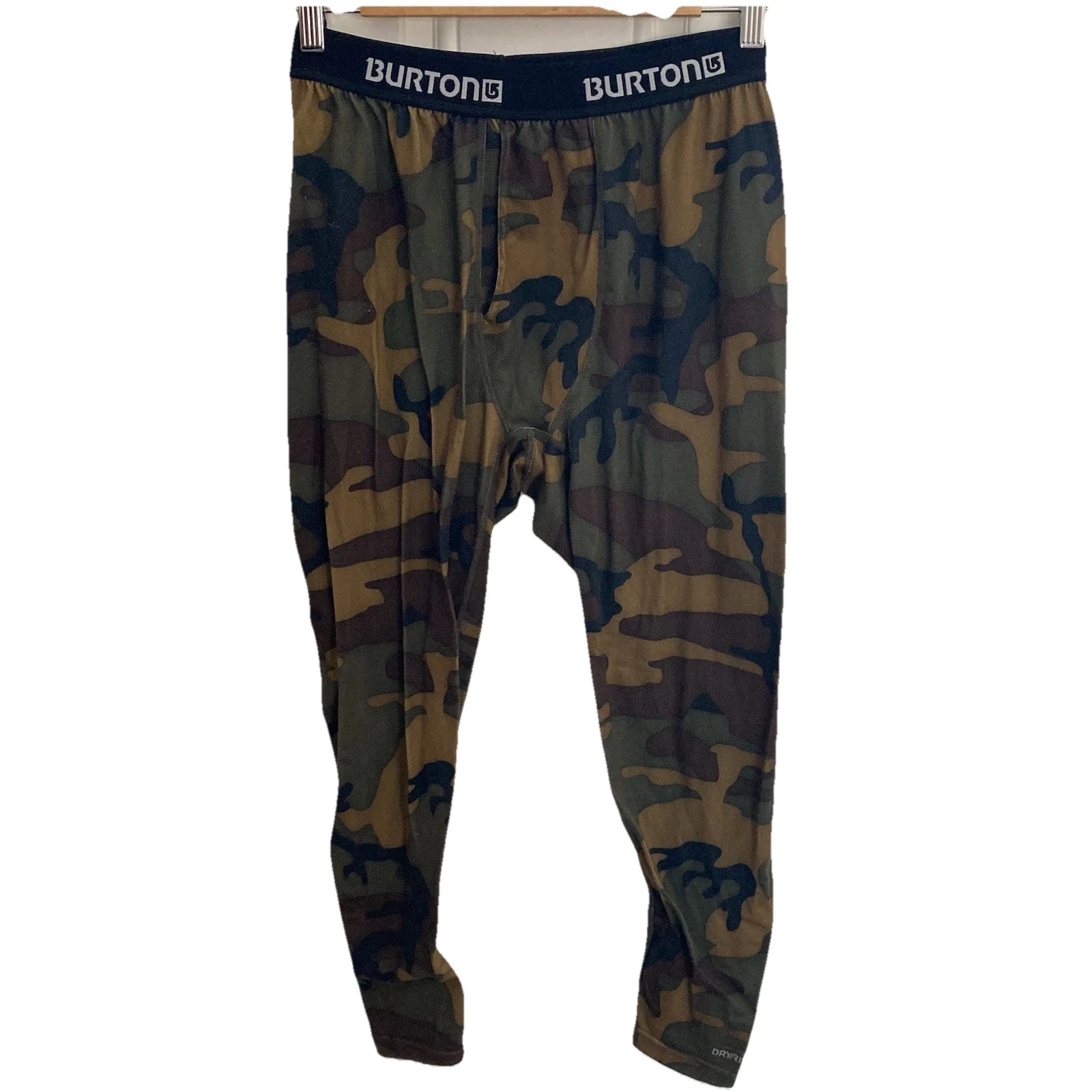 Burton DryRide Camo Base Layer Pants Mens Small Ski Snowboard Hunting Hiking