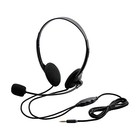 Elecom headset microphone 4-pole both ears overhead 1.8m HS-HP22TBK