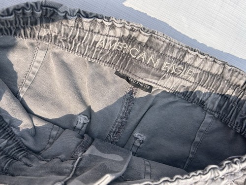 American Eagle Women’s Jeans Sz 6 Camo Gray Jogger Stretch - Trendy! - Picture 7 of 14