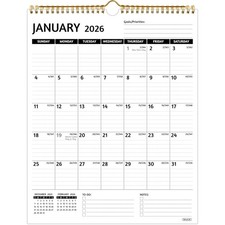 Wall Calendar 2026-2027   Calendar 2026-2027 Wall, 2 Year Calendar, Jan 2026 ...