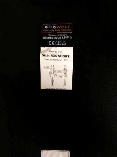 airo - Wear Reitweste für Kinder Gr. AXS Short - Bild 4 von 6
