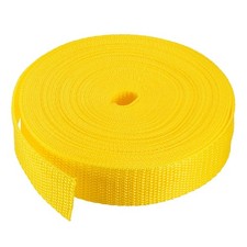 Lightweight Polypropylene Webbing Strap 1" 10 Yards Dark Yellow Strapping