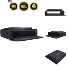 Rack Bag 2U Portable Soft Rack Case with Plywood Frame Accessory Pocket