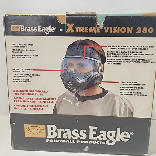 Sistema occhiali paintball Brass Eagle XTREME VISION 135° verticale 280° periferica  - Foto 3 di 8