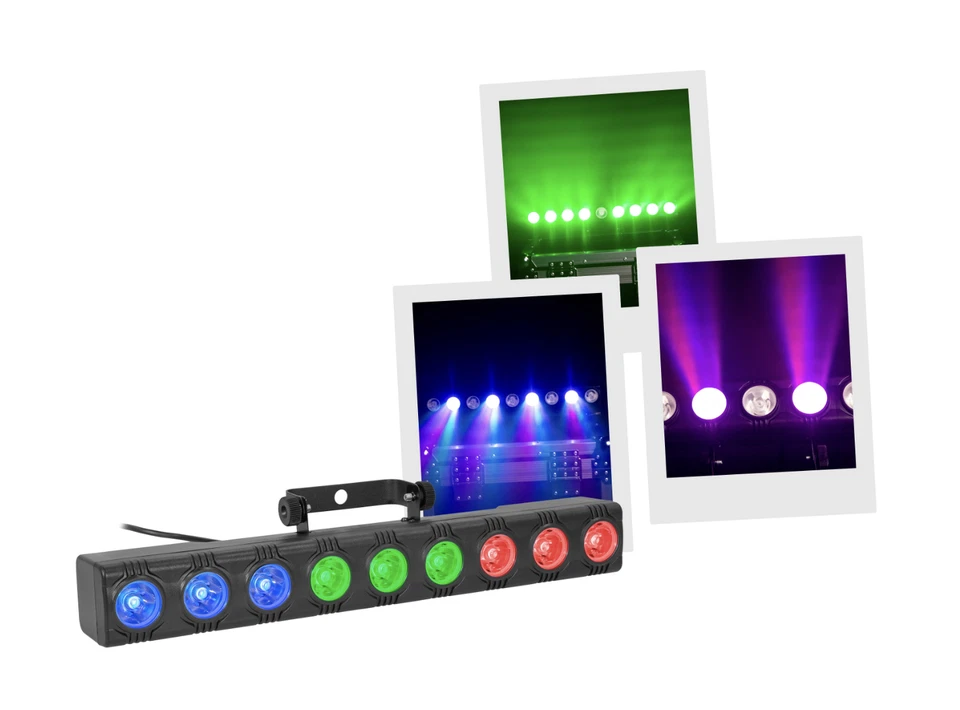 BoomTone DJ LED ColorBar 9x 3W RGB Light Bar - Image 2 of 4