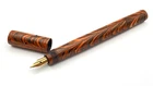 VINTAGE WATERMAN 42 FOUNTAIN PEN IN RED RIPPLE FLEXIBLE 14K GOLD FINE NIB USA SB