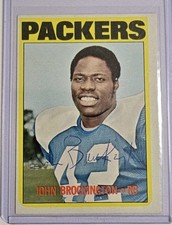 1972 Topps #85 Signed John Brockington Rookie Card Green Bay Packers Auto . rookie card picture