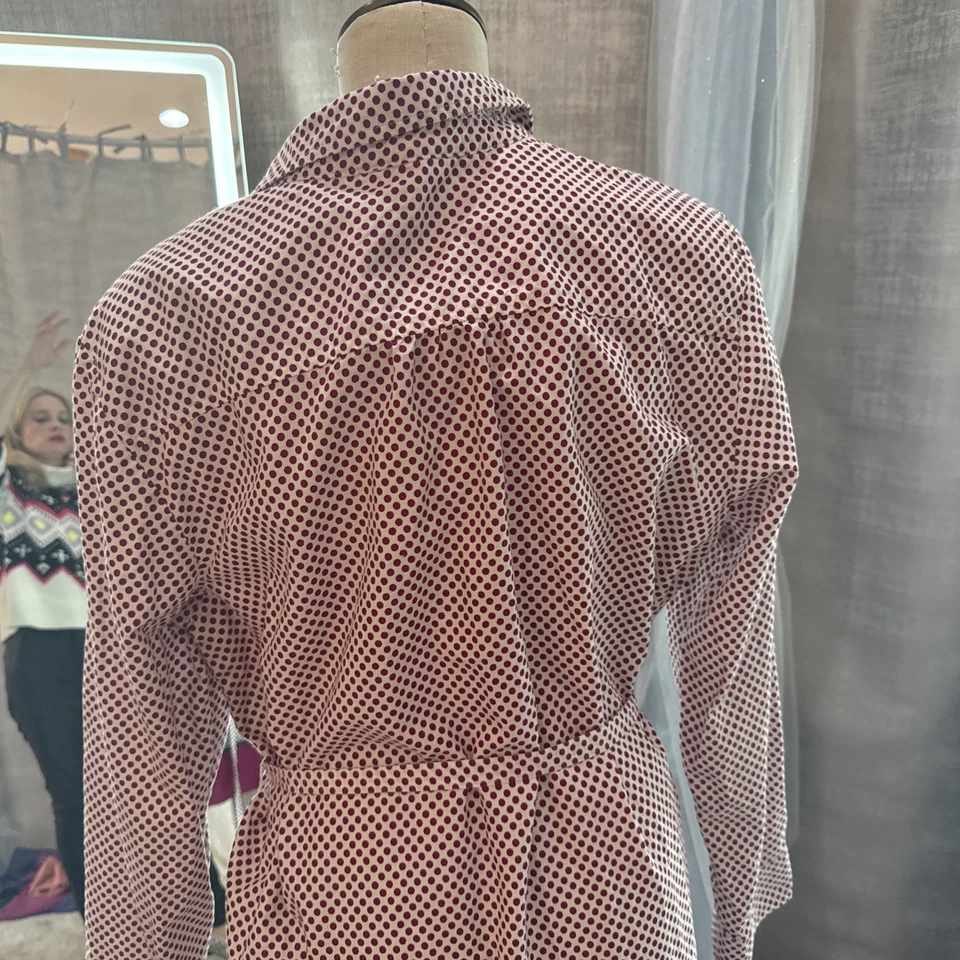 Vestido Camisa Tommy Hilfiger Y2k Mezcla Algodón Lunares Talla XXL Foto 4 de 4