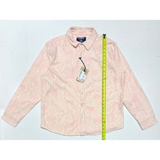 Chubbies Men's Pineapple Print Long Sleeve Button Up flannel Size Large Pink