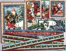 Snippets Graphic45 LET IT SNOW (13PC) HAND-CUT EPHEMERA scrapbooking JOURNALS