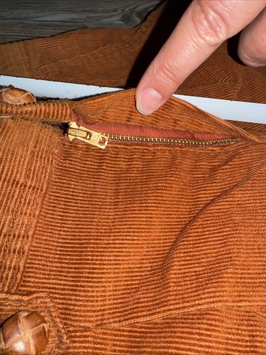 Vtg 80s Luv It kids pedal pushers rust corduroy slim 14 Read - Picture 12 of 12