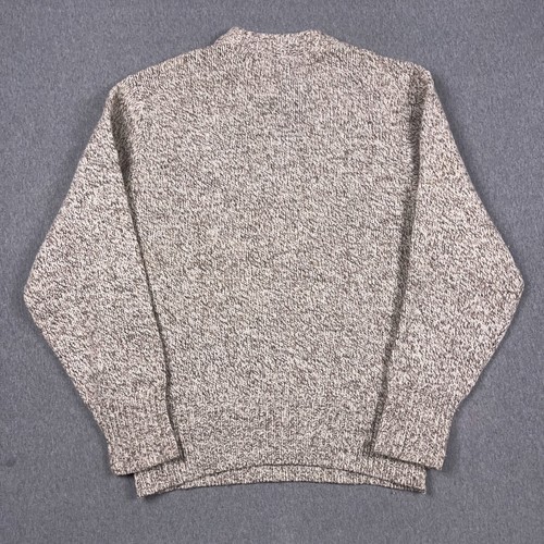 Suéter De Colección LL Frijol Para Hombres XL Avena Brezo Cuello Redondo Pescador Hecho en EE. UU. - Imagen 9 de 12