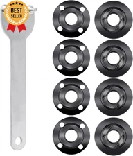 9Pcs Angle Grinder Nut Set,5/8-11 Wrench Spanner,Flange Nuts for Milwaukee,Ryobi