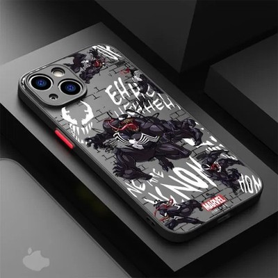 Handy I-Phone Hülle iPhone 14 15 16 Promax Marvel Spiderman Venom Hero