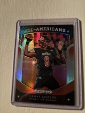 2019 Prizm Draft Picks Lamar Jackson Silver Holo All Americans Card#59
