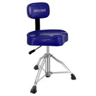 5 Core Drum Throne 4" Padded Stool w Backrest Airlift Adjustable w 441Lb Capcity