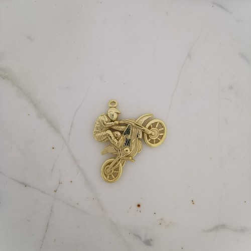 Motocross Pendant – Vintage Style 925 Silver Sports Jewelry for Riders - Picture 9 of 11